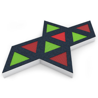 Parcours de trampoline park à enterrer Origami TG8
