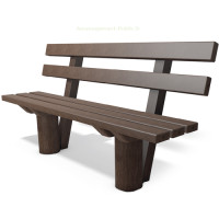 Banc Bussaco plastique recyclé