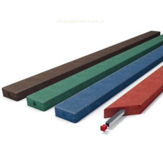 Lattes de banc en plastique recyclé Lattes pour bancs publics en plastique recyclé de différentes couleurs