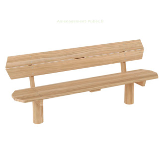 Banc extérieur en bois de robinier