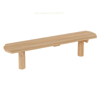 Banc extérieur en bois de robinier
