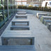 Table d'extérieur Sagano en plastique recyclé Table en plastique recyclé pour aménagement public