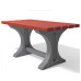 Table d'extérieur Tiveden en plastique recyclé Table en plastique recyclé pour aménagement public