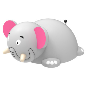 Elephant en caoutchouc EPDM pour aire de jeux