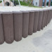 Rondins demi-lune en plastique recyclé pour bordures et palissades