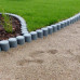 Bordure en rondins de plastique recyclé 