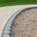 Bordure en rondins de plastique recyclé 