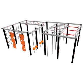 Structure de parcours d’obstacles extérieur
