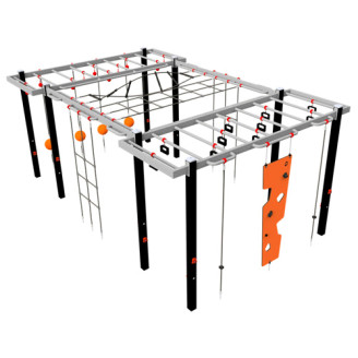 Structure de parcours d’obstacles extérieur