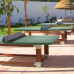 Table de ping-pong Boréal Table de ping-pong extérieure avec piétement en bois