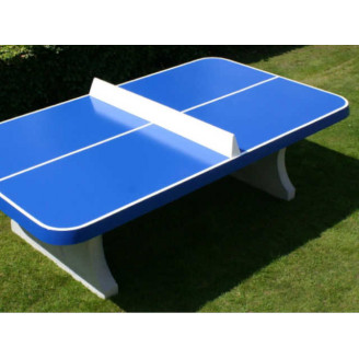 Table Ping Pong Béton Bords Arrondis