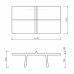 Table de ping-pong design en béton pour installation fixe