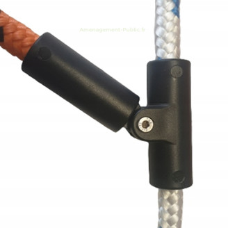 Pièce de connexion articulé pour filet d’aire de jeu