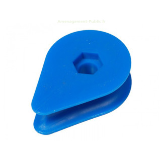 Cosse de corde pleine en polyamide avec insert hexagonal Cosse de corde pleine en plastique avec insert de vis à tête hexagonale