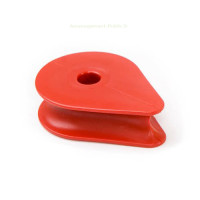 Cosse cœur pleine insert rond - Corde 16 mm