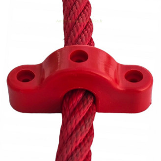 Fixation en polyamide pour corde et filet de structure de jeu