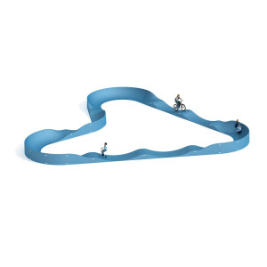 Piste Pumptrack Oval Azur Piste Pumptrack Oval Azur