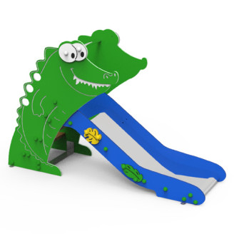 Toboggan Crocodile pour aire de jeux 1-3 ans