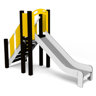 Toboggan Aluminium HDPE avec marches d'accès