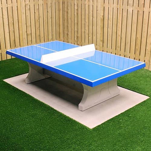 SPONETA - Table Tennis de Table - Table Ping Pong Compacte - Usage extérieur - Bleu et noir - Sport