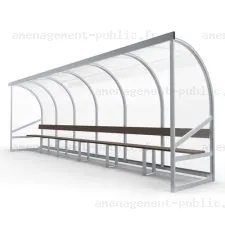Banc de touche 12 places pour aménagement des stades