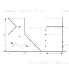 Bloc d'escalade Origami en forme de cocotte