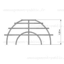 Stucture de jeu extérieur à escalader