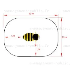 Jeu sur ressort pour aires de jeux
