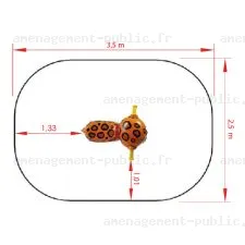 Jeu sur ressort pour aires de jeux