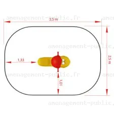 Jeu sur ressort pour aires de jeux