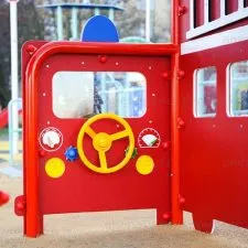 Stucture de jeux extérieurs 1-6 ans sur le thème des pompiers