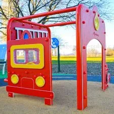 Stucture de jeux extérieurs 1-6 ans sur le thème des pompiers
