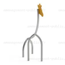 Cadre acier en forme de girafe pour aires de jeux