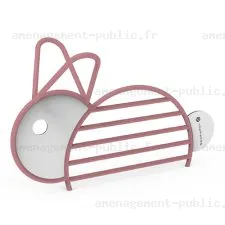 Cadre acier en forme de Lapin pour aires de jeux