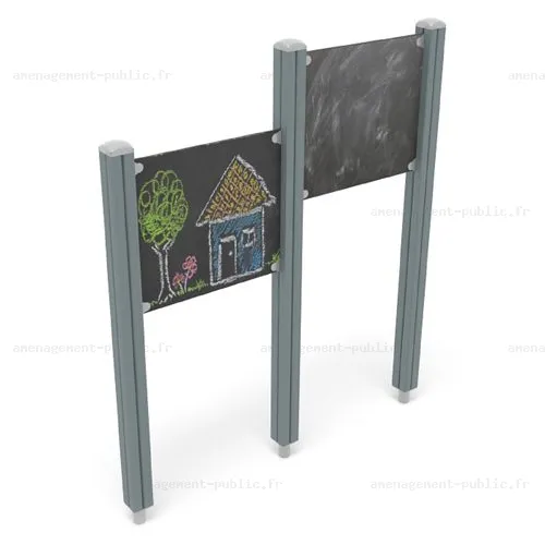 Tableau noir double panneau