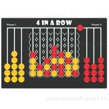 Panneau d’aire de jeux inspiré du Puissance 4