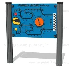 Panneau de jeu extérieur pour enfant F1 Racing