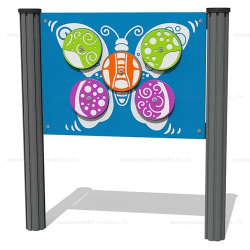 Panneau de jeu Puzzle Rotatif Papillon