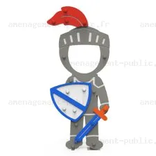 Panneau passe-tête Chevalier pour aire de jeux