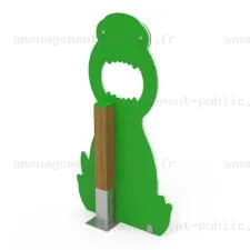 Panneau passe-tête Dinosaure pour aire de jeux