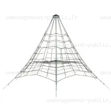 Pyramide en filet de corde de 3.5m pour aires de jeux