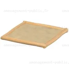 Bac à sable pour aires de jeux en robinier