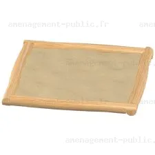 Bac à sable pour aires de jeux en robinier