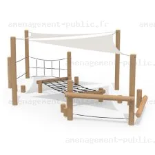 Parcours obstacles en bois de robinier