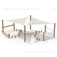 Parcours obstacles en bois de robinier