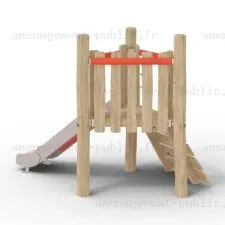 Structure de jeux extérieurs en bois de robinier