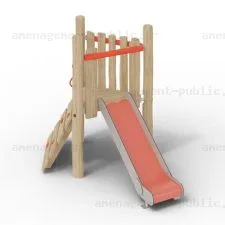 Structure de jeux extérieurs en bois de robinier