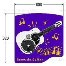 Panneau Guitare pour aire de jeux