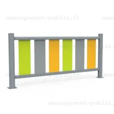 Barrière de sécurité pour aménagements ludiques