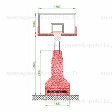 Dimensions panier playground elite contest – Panier 3x3 elite contest